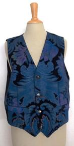 Apart paars/blauw/zwart gilet! L/XL, Maat 42/44 (L), Zo goed als nieuw, Zonder mouw, Verzenden