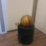 2 x Gouden hanglamp in bolvorm, Ophalen, Zo goed als nieuw, Metaal, Modern