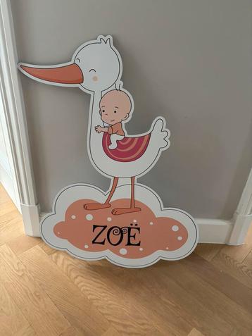 Geboortebord Zoë (nieuw) beschikbaar voor biedingen