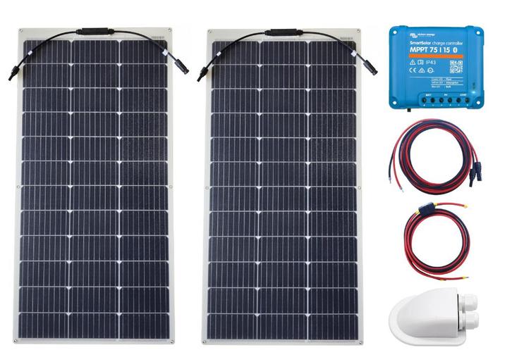 Set Flexibel Zonnepaneel 220Wp – 5 Jaar Garantie - Victron E, Watersport en Boten, Accessoires en Onderhoud, Nieuw, Overige typen