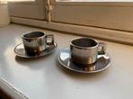 Casalinghi STO RVS espressokopjes 2x, Overige materialen, Ophalen of Verzenden, Zo goed als nieuw, Overige stijlen