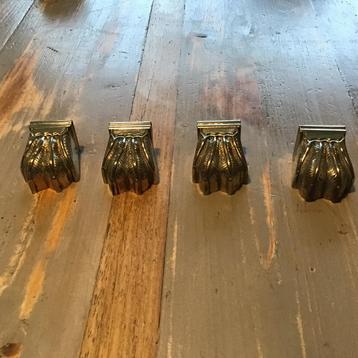 Set messing 4 teens leeuwenklauwen beschikbaar voor biedingen