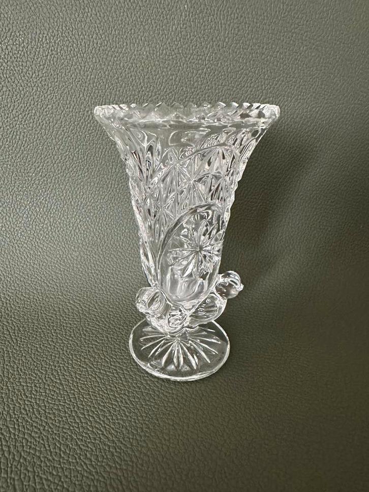 Hofbauer Byrdes Vaas Vogels Kristal Loodkristal, Antiek en Kunst, Antiek | Vazen, Ophalen of Verzenden