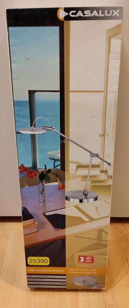 Casalux LED Bureaulamp - Nieuw in doos!, 50 tot 75 cm, Nieuw, Ophalen of Verzenden, Modern