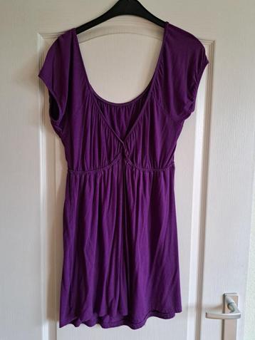 Leuke paars dames shirt / top / tuniek maat 40 L beschikbaar voor biedingen