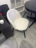 Eettafel stoelen, Huis en Inrichting, Stoelen, Ophalen, Gebruikt, Wit, Vier