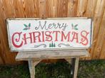 Wandbord kerst, wandpaneel Merry Christmas, Ophalen