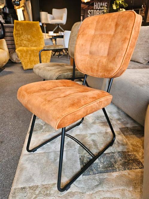 Stoel velours koopmans metalen frame opruiming, Huis en Inrichting, Stoelen, Nieuw, Vijf, Zes of meer stoelen, Ophalen of Verzenden