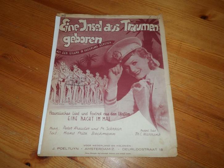 Peter kreuder / h. F. Beckmann / fr. Schroder / schwenn, Muziek en Instrumenten, Bladmuziek, Gebruikt, Artiest of Componist, Populair