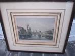 Ingel. Gravure Oud en Nieuw Mathhenesse nabij Schiedam, Antiek en Kunst, Kunst | Etsen en Gravures, Ophalen of Verzenden