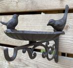 Wandhaak met vogelschaal met vogels, gietijzer, wandschaal, Robanjer, Nieuw, Ophalen of Verzenden, Harmelen