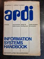 ARDI Information Systems Handbook, Ophalen of Verzenden, Gelezen, Vakgebied of Industrie, W. Hartman, H. Matthes, A. Proeme