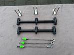3 rod set up. Buzzerbars, snag ears, hangers, Watersport en Boten, Hengelsport | Karpervissen, Ophalen of Verzenden, Gebruikt