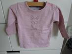 Dirkje - roze shirtje met konijntje - maat 68, Kinderen en Baby's, Babykleding | Maat 68, Meisje, Dirkje, Ophalen of Verzenden