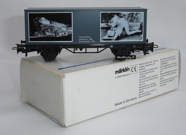 Märklin 4481 Helmut Newton Smoking Nude Containerwagen !, Hobby en Vrije tijd, Modeltreinen | H0, Nieuw, Wagon, Wisselstroom, Märklin
