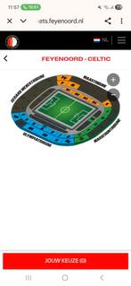 2x Feyenoord - Celtic tickets vak BB, Tickets en Kaartjes