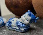 Set Chinese stokjesleggers porseleinen jongen & meisje, Antiek en Kunst, Ophalen of Verzenden