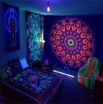 Mandala Glow In The Dark Wandkleed 3D Wand Kleed Lichtgevend, Nieuw, Rechthoekig, Verzenden