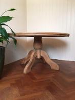 Blank eiken ronde tafel, Antiek en Kunst, Ophalen