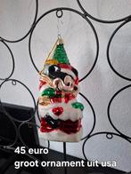 Disney kerst ornament mickey mouse groot glas, Verzamelen, Disney, Ophalen, Mickey Mouse, Zo goed als nieuw, Beeldje of Figuurtje