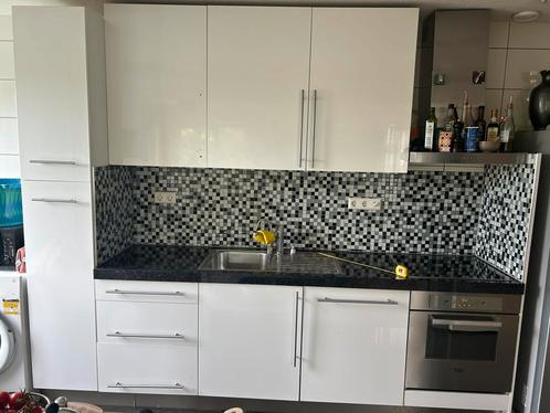 Keuken gebruikt, Huis en Inrichting, Keuken | Complete keukens, Gebruikt, Wit, Graniet of Steen, Ophalen