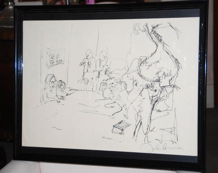 Een litho van Yoko Ono en John Lennon bag one 19401980, Antiek en Kunst, Kunst | Schilderijen | Modern, Ophalen of Verzenden