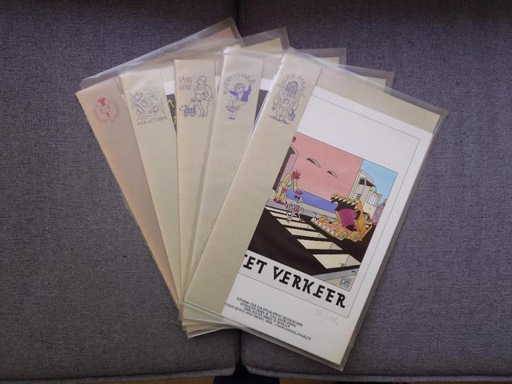 Vijf portfolio's Joost Swarte, Antiek en Kunst, Kunst | Litho's en Zeefdrukken, Verzenden