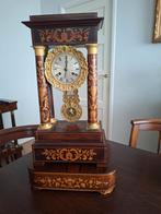 Antieke Pendule met Muziekdoos, Antiek en Kunst, Antiek | Klokken, Ophalen of Verzenden