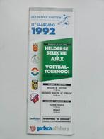 Toernooi Den Helder Maritiem met AJAX Willem II Vitesse 1992, Verzenden, Zo goed als nieuw, Ajax