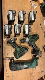 Accutol, slagtol en multitool met 6 accu’s, Doe-het-zelf en Verbouw, Gereedschap | Boormachines, Ophalen of Verzenden, Zo goed als nieuw