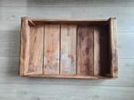Houten dienblaad / kiste 60x40x15cm | Wooden tray / crate, Huis en Inrichting, Ophalen of Verzenden, Zo goed als nieuw, Minder dan 50 cm