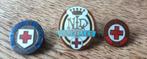 3 speldjes met rood kruis België DDR en Engeland, Verzamelen, Ophalen of Verzenden, Gebruikt