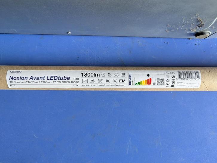Noxion Avant LEDtube T8 Standard (EM/Direct), Huis en Inrichting, Lampen | Plafondlampen, Nieuw, Ophalen