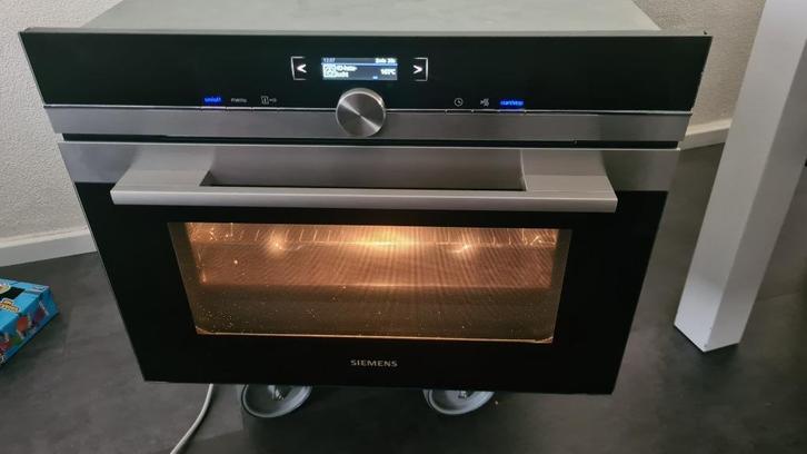 Siemens inbouw oven 45cm met 4D hete lucht CB635GBS1, Witgoed en Apparatuur, Ovens, Gebruikt, Inbouw, Oven met grill, 45 tot 60 cm