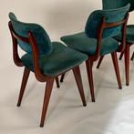 Vintage stoelen 4 stuks, Huis en Inrichting, Stoelen, Vier, Gebruikt, Hout, Ophalen