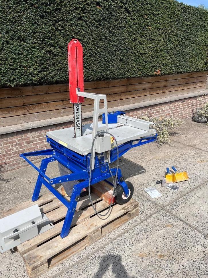 Zaagmachine cellenbeton Belmash MCS400, Doe-het-zelf en Verbouw, Gereedschap | Zaagmachines, Zo goed als nieuw, Kettingzaag, 1200 watt of meer