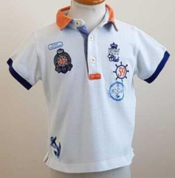 Riverwoods witte polo met borduur mt. 86 (18m) beschikbaar voor biedingen