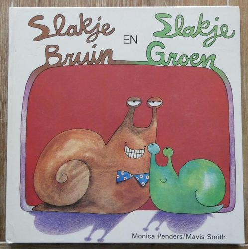 Slakje bruin en slakje groen - Monica Penders - Vooroordelen, Boeken, Kinderboeken | Kleuters, Zo goed als nieuw, 4 jaar, Jongen of Meisje