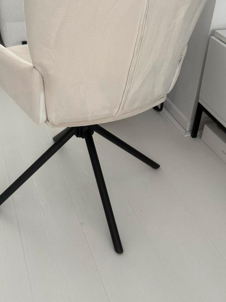 VidaXL Draaistoel Fluweel - Goede Staat, Huis en Inrichting, Stoelen, Gebruikt, Eén, Stof, Overige kleuren, Ophalen