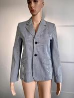 F836 Scapa Sports: maat XS=34 jasje blazer colbert blauw/wit, Kleding | Dames, Jasjes, Kostuums en Pakken, Jasje, Maat 34 (XS) of kleiner