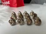 Set van 12 zilverkleurige zwaantjes menukaarthouders, Verzamelen, Ophalen of Verzenden, Gebruikt, Dier