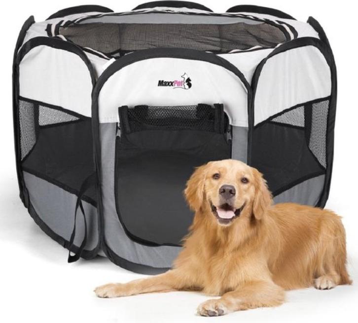 Opvouwbare Bench - Puppyren-nieuw in doos - 60 x 125 x 125, Dieren en Toebehoren, Hondenbenches, Nieuw, Ophalen of Verzenden