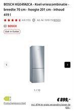 Bosch Koelkast KGE49AICA, Witgoed en Apparatuur, Ophalen, Gebruikt, 200 liter of meer, 60 cm of meer