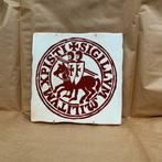 Tegel met afbeelding Tempeliers, Ophalen of Verzenden