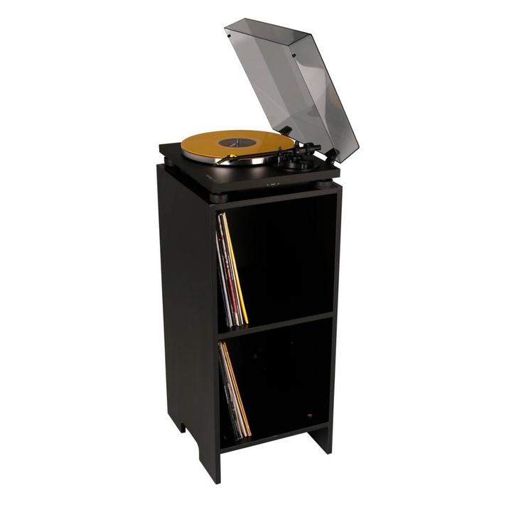 Vintage Vinyl Kastje - Stijlvol en Praktisch, Huis en Inrichting, Kasten | Boekenkasten, Gebruikt, Minder dan 50 cm, Minder dan 100 cm