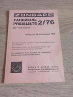 Zundapp prijslijst Duits 2/76, Verzenden, Zo goed als nieuw