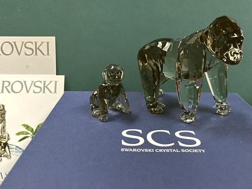 Swarovski Gorilla's incl.doos & certificaat, Verzamelen, Swarovski, Nieuw, Ophalen of Verzenden