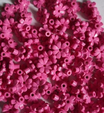 Lego 1x1 flower, Dark pink (per 100) beschikbaar voor biedingen