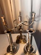 Antieke Kaarsenkandelaars, Antiek en Kunst, Antiek | Kandelaars, Ophalen of Verzenden, Koper of Brons