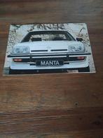 Opel Manta o.a. GTE / SR 2 / 1978 20 pag., Verzenden, Zo goed als nieuw, Opel